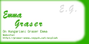 emma graser business card